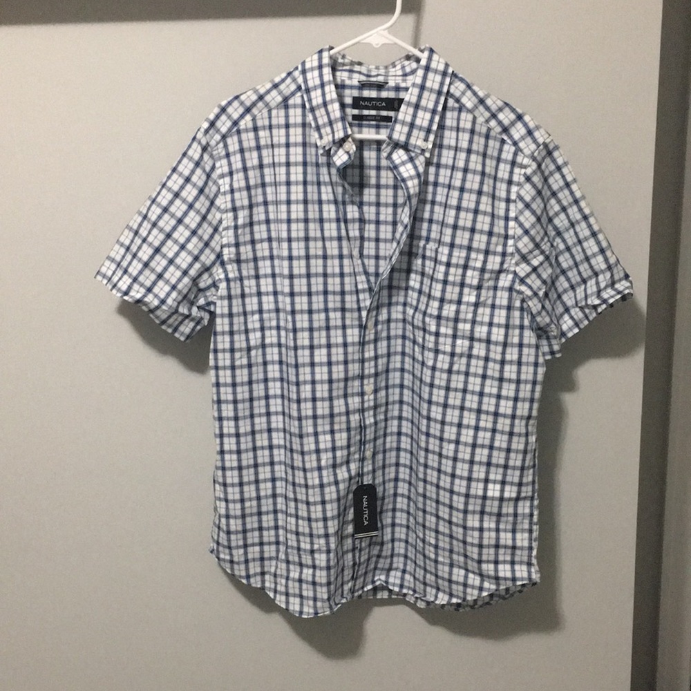 NWT Nautica Classic Fit Shirt FREE SHIPPING